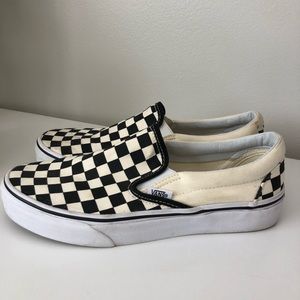 Checkered Slip On Vans